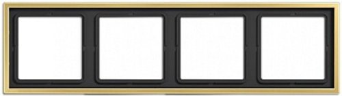 Рамка универсальная Jung LS990 metal 4-м. латунь картинка